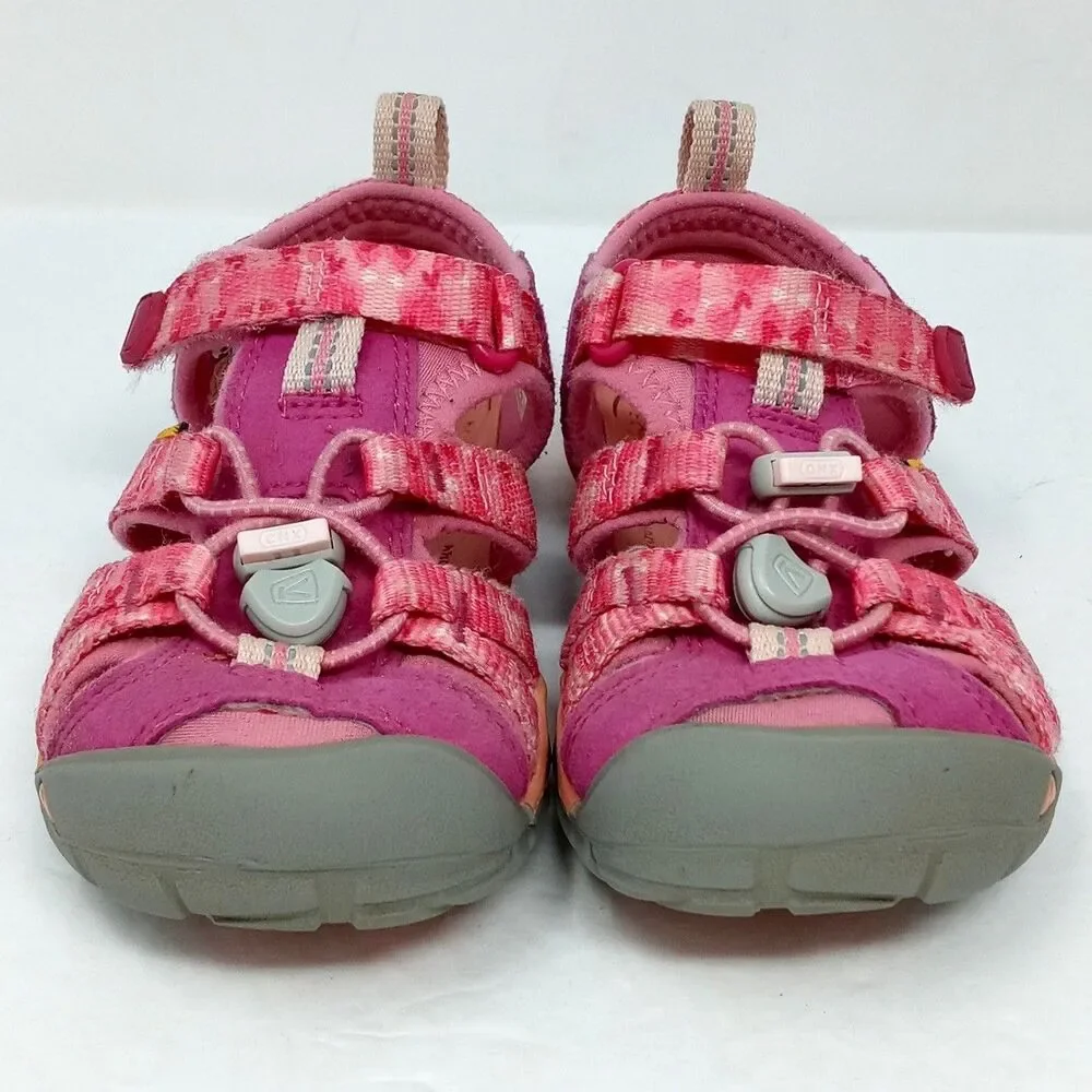 Keen Seacamp II CNX Kids Sandals Size 10 Pink Water Shoes EU 27/28